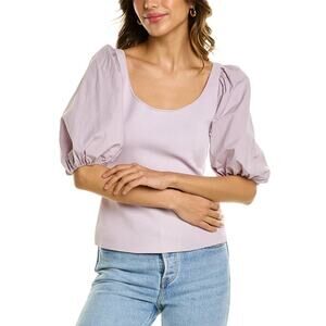 Theory Puff Sleeve Knit Top